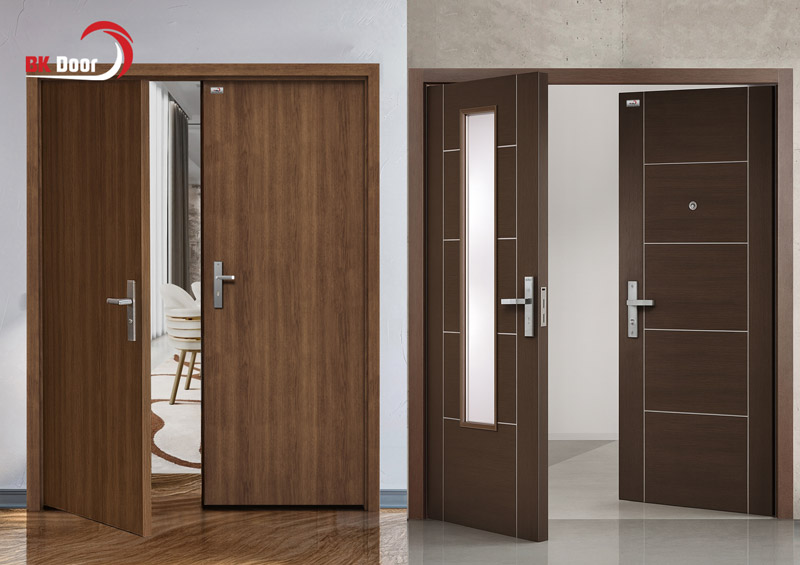 Cửa thép vân gỗ đa dạng mẫu mã và kiểu dáng