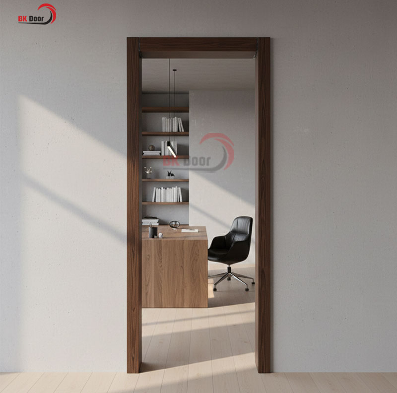 Khuôn cửa thép vân gỗ hay khung bao cửa bộ phận cấu tạo của cửa thép vân gỗ