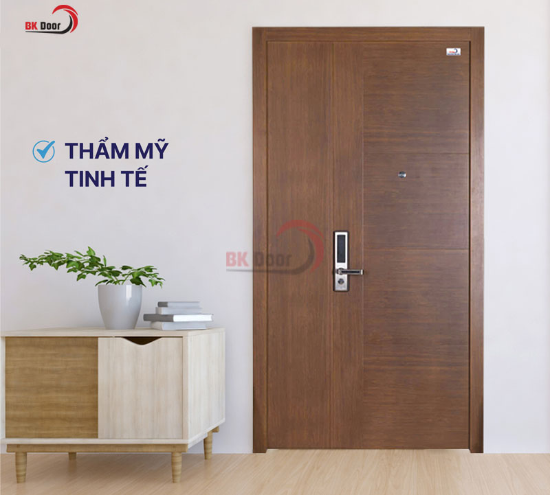 Lựa chọn mẫu cửa thép vân gỗ hài hoà với phong cách kiến trúc