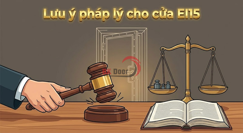 Lưu ý pháp lý quan trọng cho cửa EI15