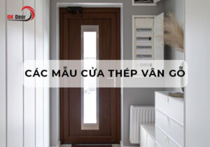mẫu cửa thép vân gỗ