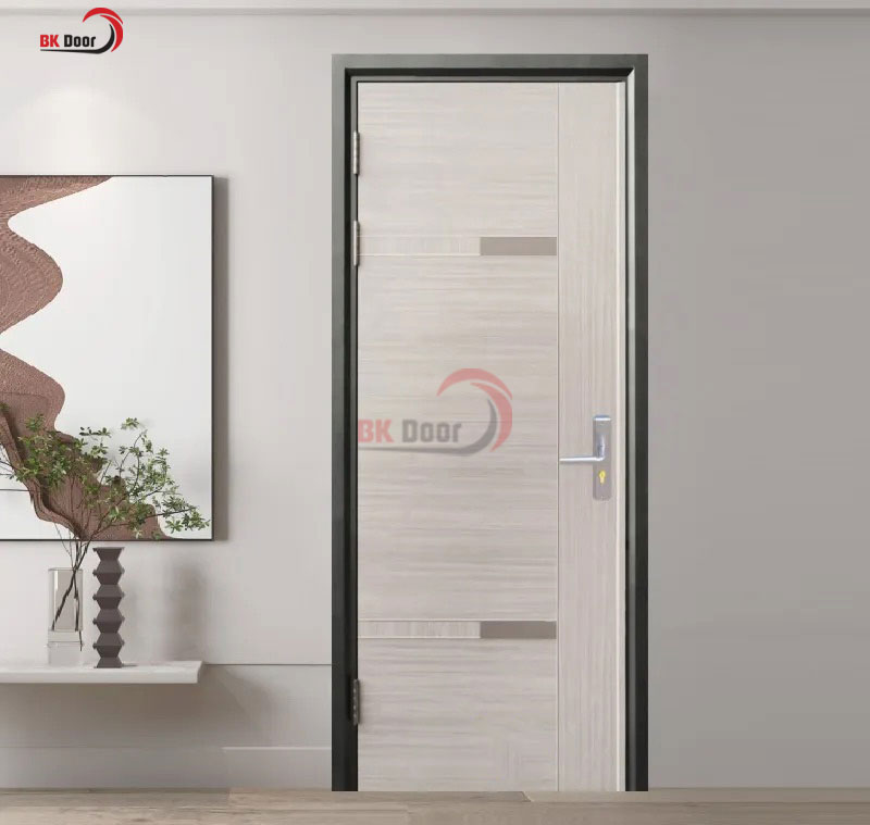 Mẫu cửa thép vân gỗ deluxe bền và chắc chắn