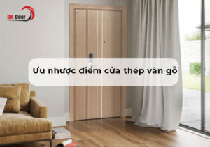 nhược điểm cửa thép vân gỗ