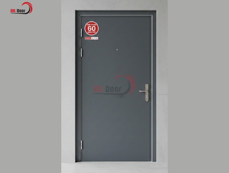 Cửa chống cháy cánh đơn với trọng lượng khoảng 45kg