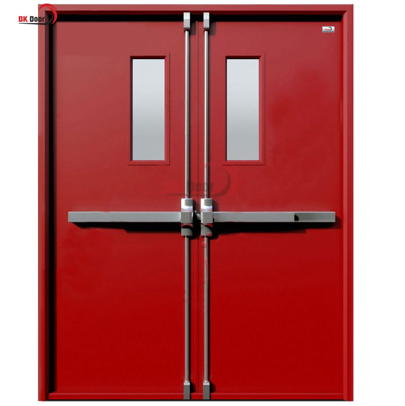 Cửa thép chống cháy 2 cánh sử dụng chủ yếu ở khu vực thoát hiểm