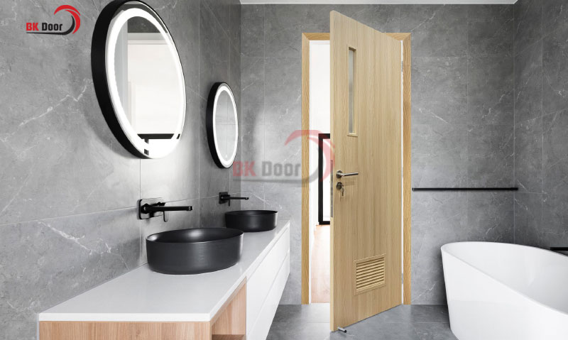 Kích thước chuẩn cho cửa thép vân gỗ nhà vệ sinh 