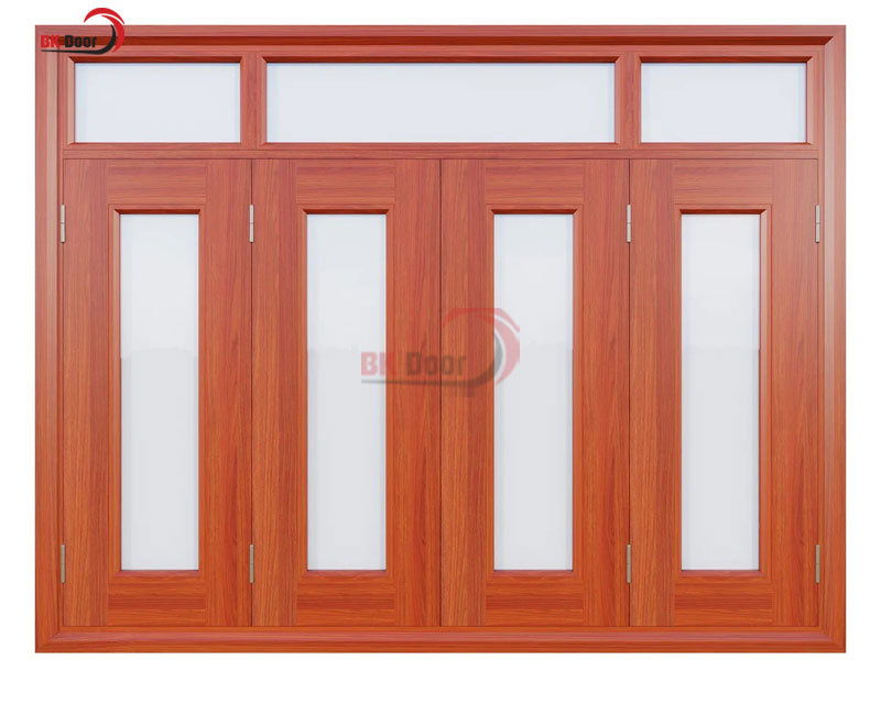 Kích thước cửa sổ cửa thép vân gỗ 