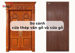 so sánh cửa thép vân gỗ và cửa gỗ