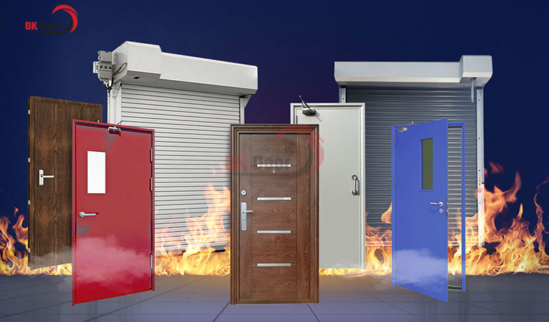 Cửa chống cháy được thiết kế cấu trúc đa lớp để đảm bảo an toàn 