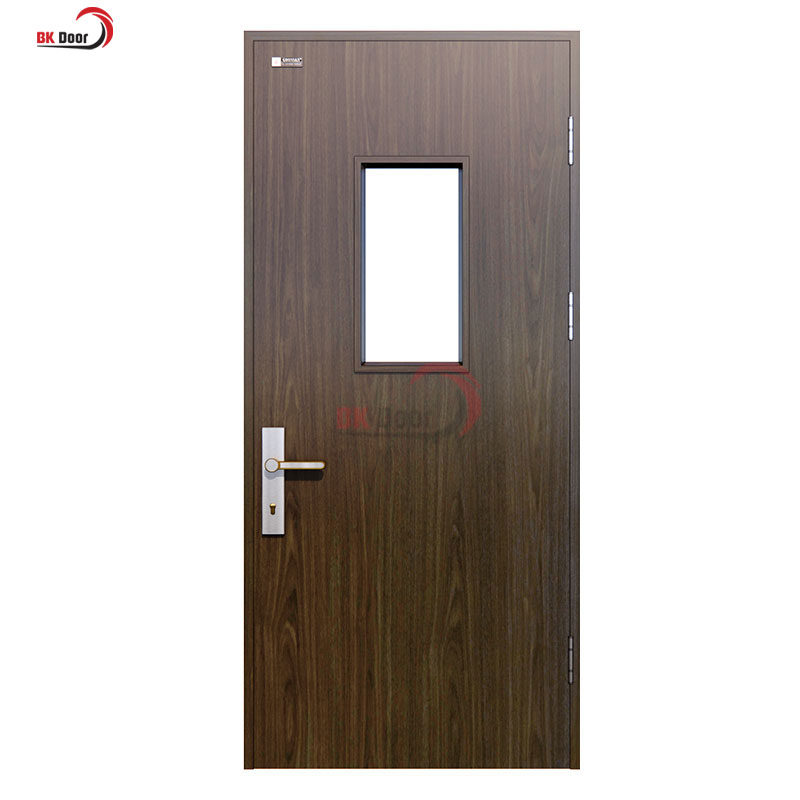 Cửa thép vân gỗ chống cháy mà vẫn đảm bảo thẩm mỹ cao