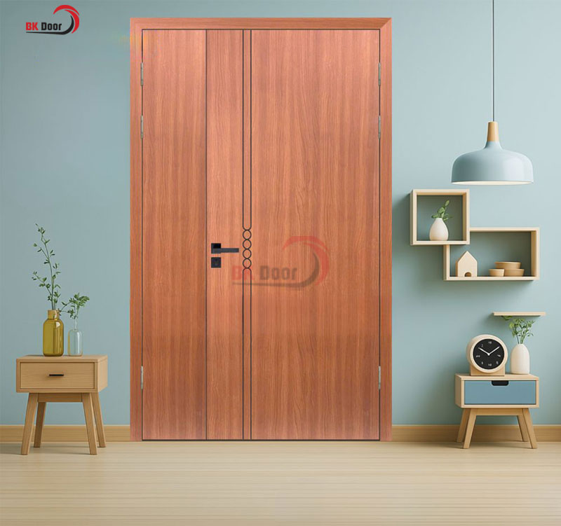 Cửa thép vân gỗ chống cháy sử dụng tại khách sạn