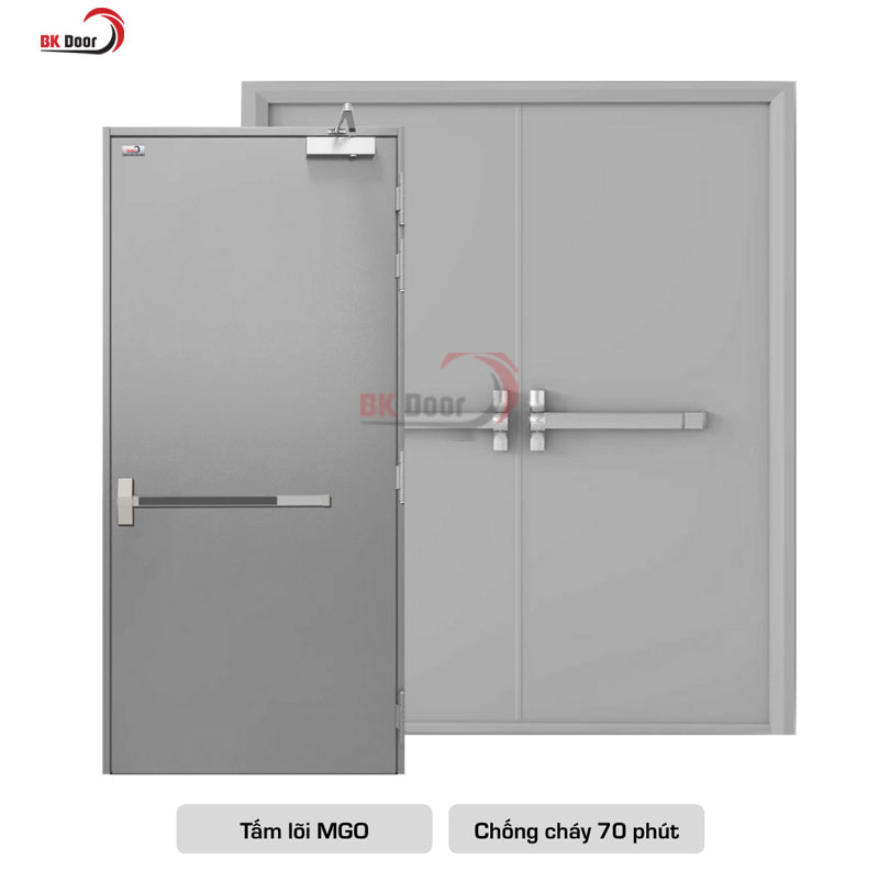 Mẫu cửa chống cháy đạt chuẩn ei70 