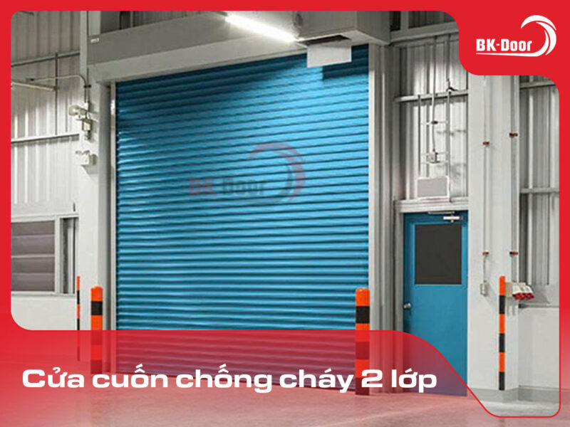 cửa cuốn chống cháy 2 lớp