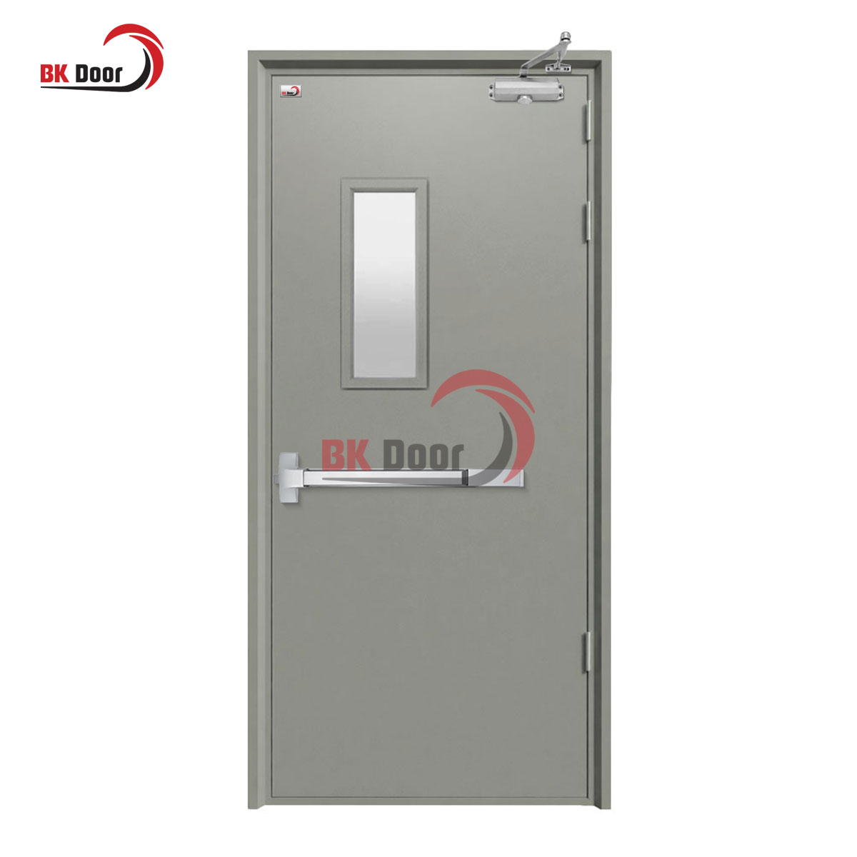 Cửa thép chống cháy 1 cánh ô kính BKD1-005