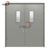 Cửa thép chống cháy 2 cánh đều ô kính BKD2-010