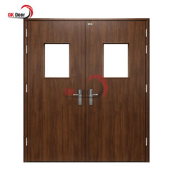 cửa thép vân gỗ 2 cánh BKD2-002