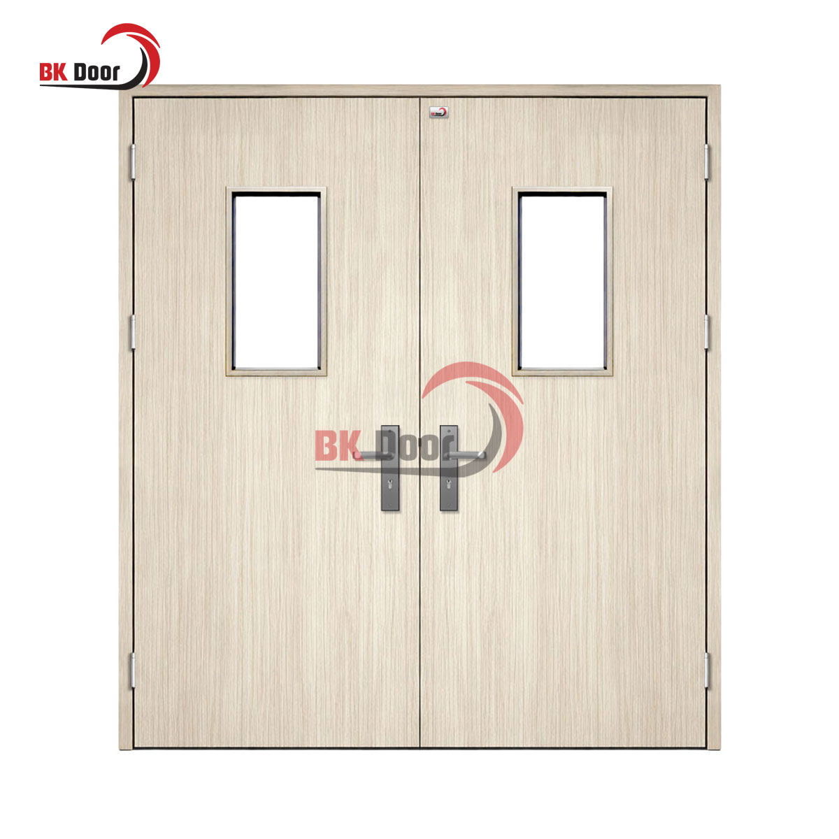 Cửa thép vân gỗ 2 cánh BKD2-004
