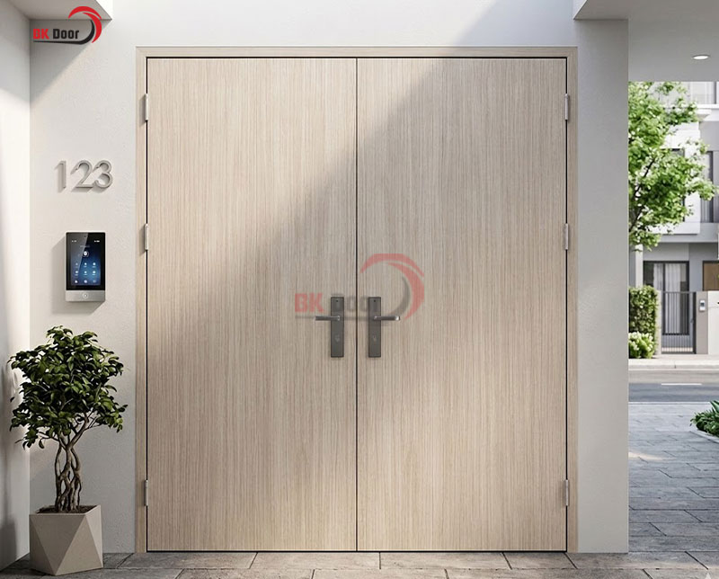 BKD2-006 là mẫu cửa thép vân gỗ nổi bật với kiểu dáng tối giản, bền đẹp và tính ứng dụng cao.