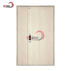 Cửa thép vân gỗ 2 cánh lệch BKD2-003