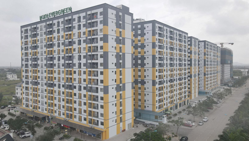 Hình ảnh dự án Nhà ở xã hội Evergreen Tràng Duệ tháng 01/2026