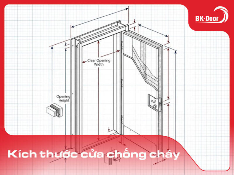 kích thước cửa chống cháy