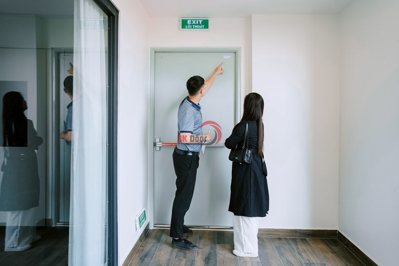 Nghiệm thu cửa thép thoát hiểm BK Door tại Summit Vĩnh Phúc