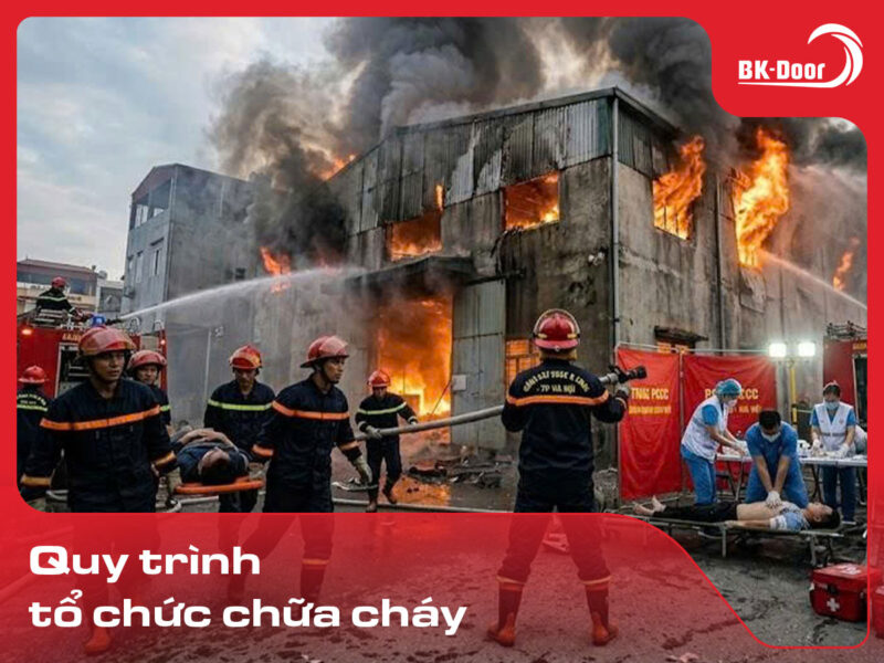 quy trình tổ chức chữa cháy