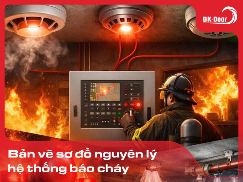 bản vẽ sơ đồ nguyên lý hệ thống báo cháy