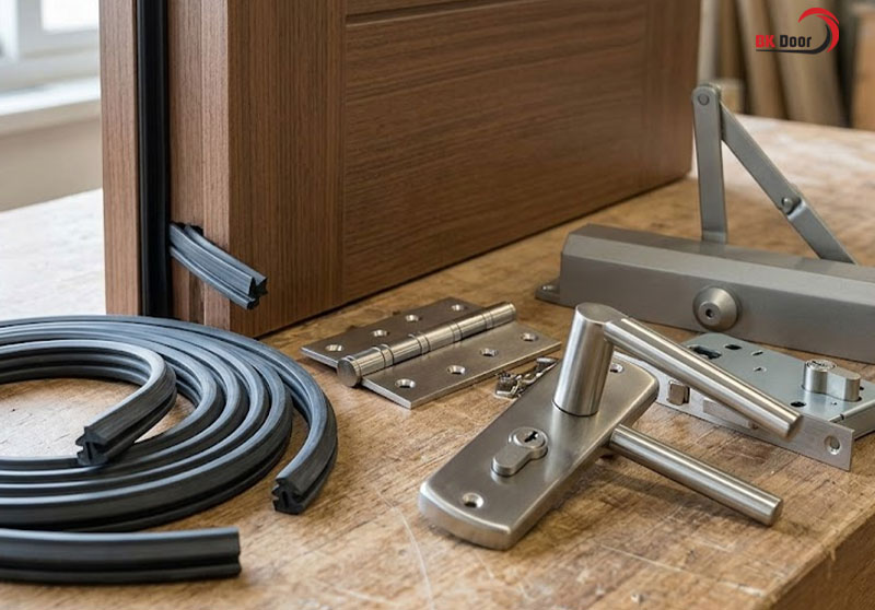 Phụ kiện sử dụng cho cửa ảnh hưởng tới chi phí