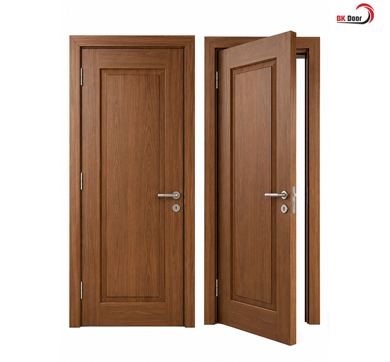 Mẫu cửa thép vân gỗ, cách âm và chống ồn