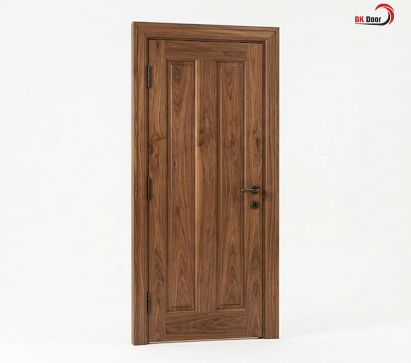 Cửa phòng ngủ làm từ gỗ tự nhiên cách âm, chống cháy tốt 