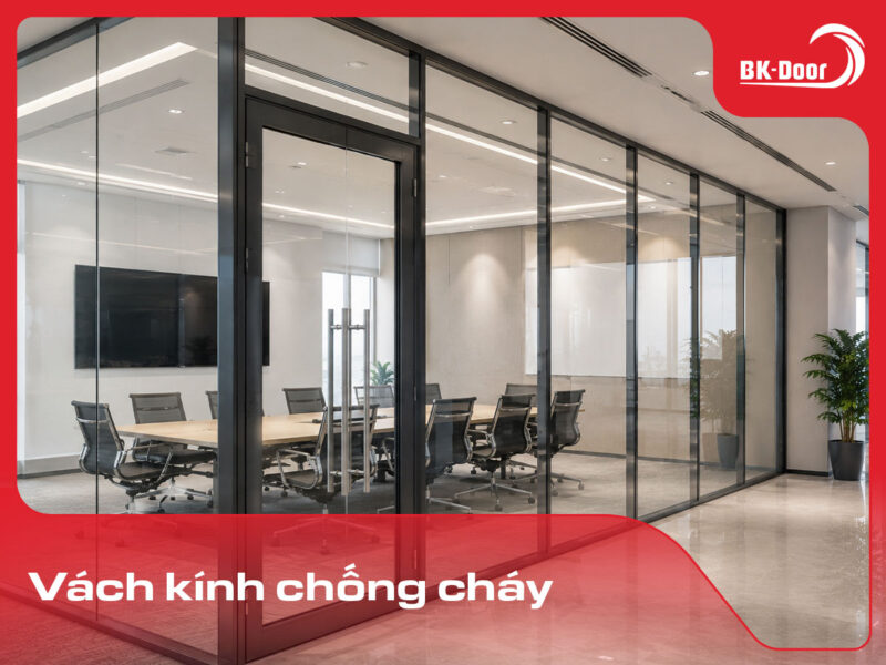 vách kính chống cháy