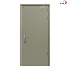 Cửa thép chống cháy 1 cánh khoá tay gạt + tay co thuỷ lực