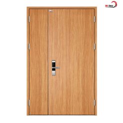Cửa thép vân gỗ 2 cách lệch - BK Door