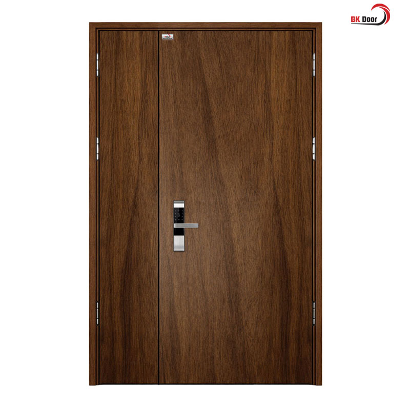 Cửa thép vân gỗ 2 cách lệch - BK Door - Ảnh 7